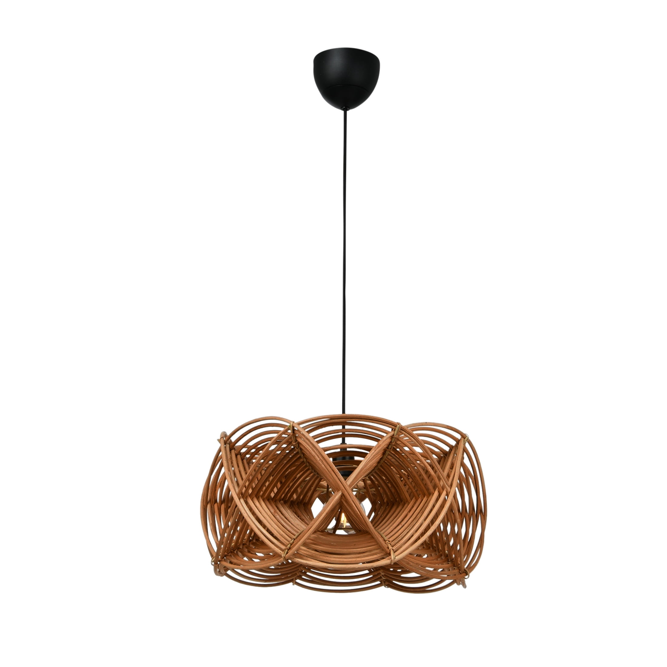 Bloomingville Bloomingville Modern Woven Rattan Ceiling Light, Natural