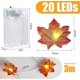 thumbnail image 2 of Hojas de arce Luces de decoración de otoño 3 m 20 LED, Guirnalda de otoño artificial Luces de cadena Luces de hadas, Decoración interior al aire libre con pilas, 2 of 5