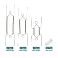 thumbnail image 4 of Uxcell 12 Piezas Soporte para Platos, 6/8/10" Acero Inoxidable con 12 Ganchos de Pared para Platos Decorativos Plata, 4 of 7