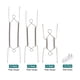 thumbnail image 4 of Uxcell 12 Piezas Soporte para Platos, 6/8/10" Acero Inoxidable con 12 Ganchos de Pared para Platos Decorativos Plata, 4 of 7