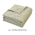 thumbnail image 2 of Tunhigl Printed Lightweight Cool Touch Summer Quilt, Breathable Cooling Air Condition Blanket, 59×78.7in Standard Single Size for Bedroom Sofa Indoor Daily Use, 2 of 5