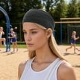 thumbnail image 3 of Unique Bargains 1 Pc Flexible Headband Wide Edge Headband for Sport Gray, 3 of 5