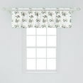 thumbnail image 2 of Ambesonne Floral Valance Pack of 2, Anemone Flower Paintings, 54"X18", White Multicolor, 2 of 2