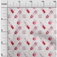 thumbnail image 2 of oneOone Tissu Popeline de Coton Rouge Ciseaux Matériel de Couture Tissu Imprimé au Mètre 56 Pouces de Large, 2 of 5