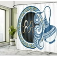 thumbnail image 5 of Ambesonne Zodiac Shower Curtain, Aquarius Sign, 69"Wx84"L, Multicolor, 5 of 5