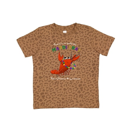 

Inktastic There s No Party Like Mardi Gras-crawfish Gift Toddler Boy or Toddler Girl T-Shirt