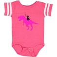 thumbnail image 3 of Inktastic Princess Riding Her T-rex Girls Baby Bodysuit, 3 of 5