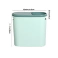 thumbnail image 4 of Kitchen Trash Can, Step-On Garbage Can with Lid, Tall Kitchen & Bathroom Trash Can, Small Office Waste Bin, Green - Xuniizn, 4 of 7