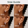 thumbnail image 5 of ChicSilver Solid 925 Sterling Silver Chunky Hoop Earrings for Women Hypoallergenic Thick Huggie Earring Wide Hoops Everyday Hoop Earrings, 5 of 9