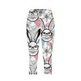 thumbnail image 4 of Pantalones de Ajuste Seco de la Moda de las Mujeres Imprimidas Leggings, Deporte de Yoga Elástico de Poliéster Elástico Respirable, 4 of 8
