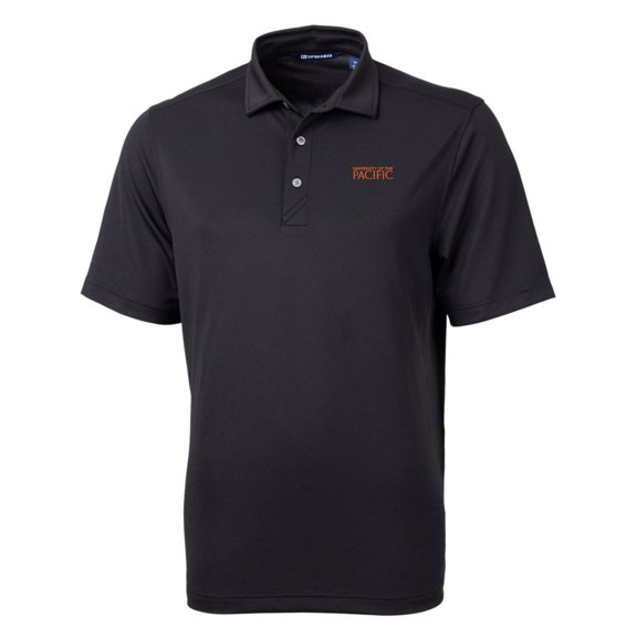 Men's Cutter & Buck Black Pacific Tigers Big & Tall Virtue Eco Pique Recycled Polo