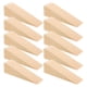 thumbnail image 3 of 10 Uds Topes de puerta de madera Topes de puerta antideslizantes cuñas de madera Tope de puerta de madera cuñas de puerta para la parte inferior de la puerta cuñas de tope 10x3x3cm, 3 of 5