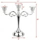 thumbnail image 2 of Bienvenido Candelabro de Metal de 3 Brazos Candelabro Elegante Europeo Plateado Candelabro para Bodas Mesa de Comedor Fiesta de Navidad Decoración del hogar, 2 of 6