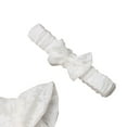 thumbnail image 6 of Styles I Love Infant Baby Girls White Floral Lace Long Sleeves Cotton Romper with Headband 2pcs Spring Outfit (100/18-24 Months), 6 of 7