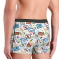 thumbnail image 3 of Disketp Stamp Men's Boxer Briefs,Soft and Breathable Cotton Underwear with ComfortFlex Waistband, 3 of 7