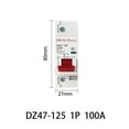 thumbnail image 1 of 1P DC Mcb 600V 125A 100A 80A Circuit Breaker for PV System Battery Main Switch, 1 of 5