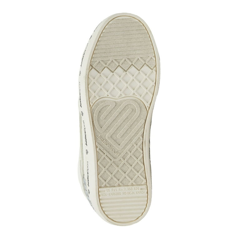 Justice Girls Mid Top Court Sneakers, Sizes 13-4 - Walmart.com Justice Girls Mid Top Court Sneakers, Sizes 13-4 - Walmart.com