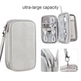 thumbnail image 4 of Electronics Organizer Travel Case Portable Double Layers, Hard Drive, Zipper Wallet Carrying Bag, 4 of 5