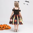 thumbnail image 5 of KAWELL Costume de Citrouille d'Halloween pour Fille avec Sac pour 3-12 Ans, 5 of 5