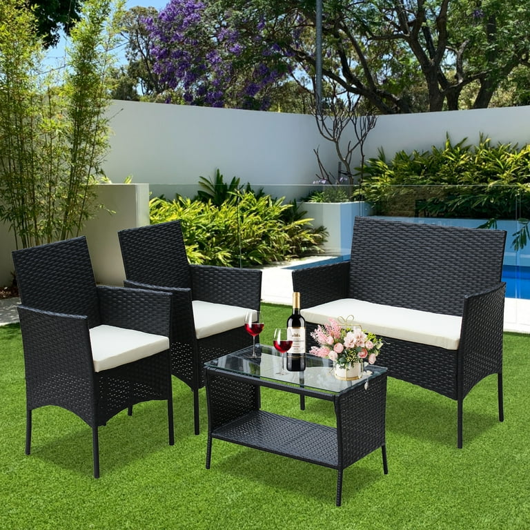 Contemporary rattan 2024 garden furniture