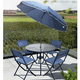 thumbnail image 1 of Comedor para Jardín Milán c/4 sillas y sombrilla Azul Sindo Outdoor Milán, 1 of 5