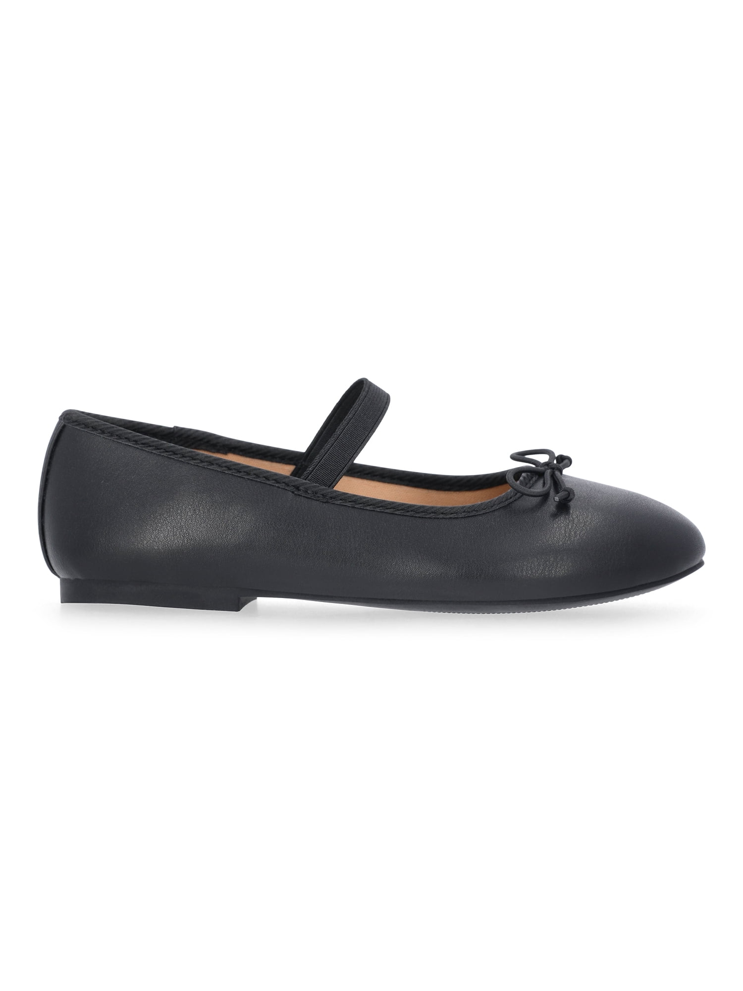 Wonder Nation Girls Bow Ballet Dress Shoes