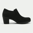 thumbnail image 3 of Pennysue Women's Ankle Boots Black Sedue Low Chunky Stacked Heel booties 8M, 3 of 7