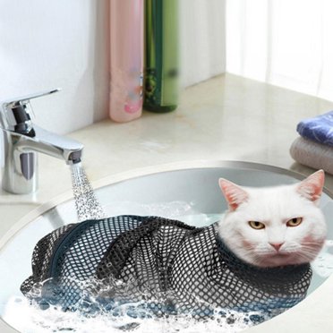Heavy Duty Mesh Cat Grooming Bathing Restraint Bag 3 Sizes & Vet Sets ...