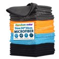 thumbnail image 2 of Microfiber Cleaning Cloth Soft Absorbent Reusable Wash Towel For Car Window Dish Household 4/12/20PCS, 2 of 7