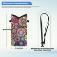 thumbnail image 7 of SEANATIVE Waterproof Phone Pouch Crossbody Cellphone Bag Case Sleeve with Shoulder Strap Small Satchel Bag Purse for Samsung Galaxy S24, S24+, A35, A25, S23+, Colorful Geometry Circle, 7 of 7