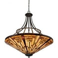 thumbnail image 7 of 8 Light Bowl Pendant Geometric Chandelier Mission Style Tiffany Pendant Light Bailey Street Home 71-Bel-1904689, 7 of 7