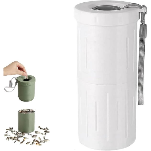 Sunflower Seed Spit Cup Portable 2026 New – Pistachios Snack Nut Bowl with Seed Organizer And Shell Storage, Ideal for Travel, Trip & Outdoor Activities