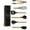 Black and Gold, variant on Styled Settings White Silicone and Gold Cooking Utensils Set