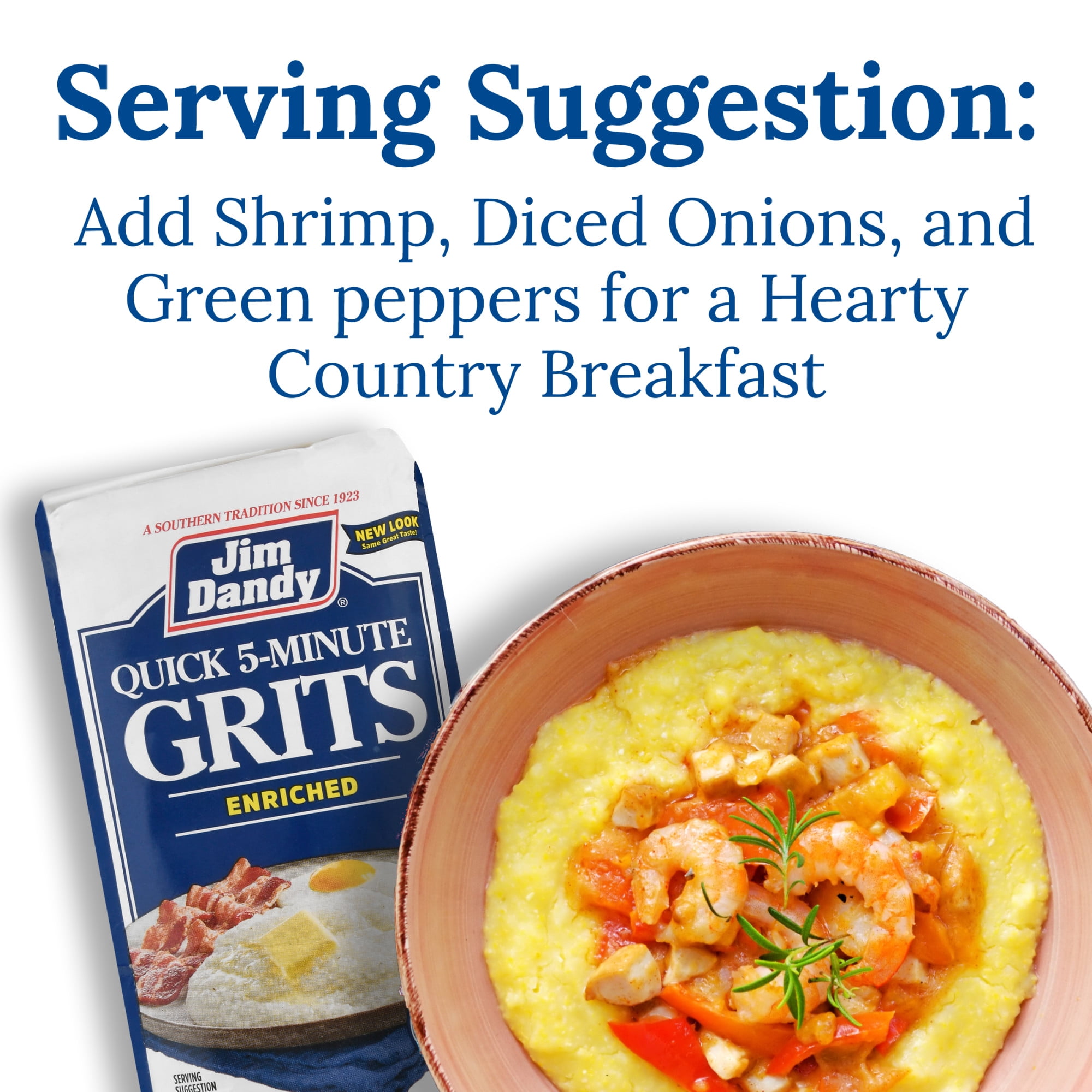 (2 pack) Jim Dandy Quick Grits, 5 lb Bag (80 oz)