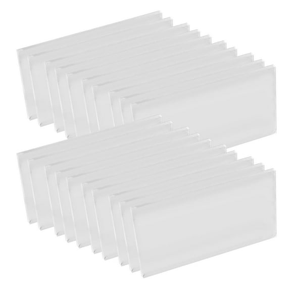 GUOOL Vierge Acrylique Nom Cartes Décoration Rectangulaire Mariage Sièges Cartes Place Carte 20pcs