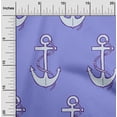 thumbnail image 2 of oneOone Cotton Poplin Bluish Violet Fabric Nautical Craft Projects Decor Fabric Printed By The Yard 56 Inch Wide, 2 of 6