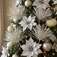 thumbnail image 5 of Holiday Glitter Decorative Spray Pick, Elegant Vase Arrangement Tinsel Accent, Wreath Centerpiece Shimmer Spray Decor, Flexible Festive Tassel Branch Pick for Vase, Mantel and Centerpiece, Rose Gold, 5 of 6
