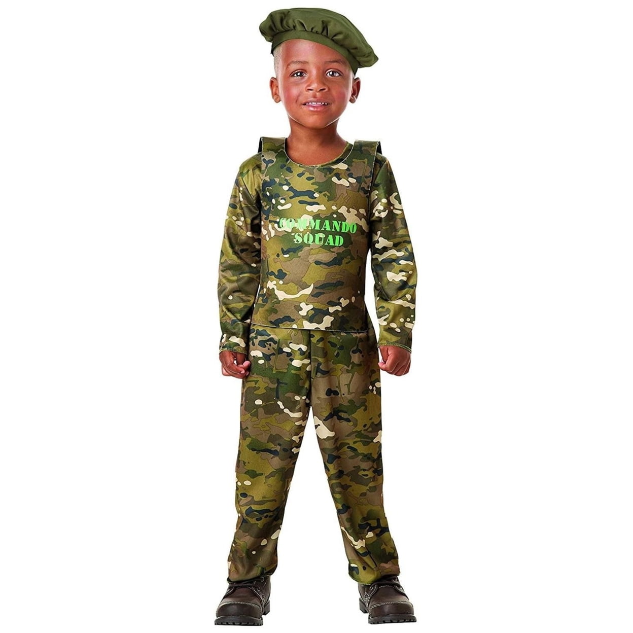 Military Army Commando Boys size 2-4 T Soldier Strong Camo Costume ...