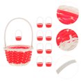 thumbnail image 3 of 10pcs Portable Mini Picnic Baskets Woven Party Favor Baskets, 3 of 9