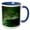 Blue/White, variant on 3drose, Tree Frog, 11oz Magic Transforming Mug