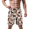 thumbnail image 2 of NICKSUN Men's Swim Trunks, Cute Print Quick Dry Summer Board Beach Shorts with Mesh Lining and Pockets, 2 of 6