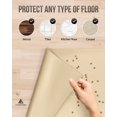 thumbnail image 4 of AVERYDAY 32x24 Silicone Dog Water Bowl Mat Fits Multi Cat Feeding Stations, 0.63" High Edge XL Waterproof Rubber Pet Dog Cat Food Bowl Mat/Tray for Floor & Dog Bowls to Protect Wooden Floor, 4 of 6