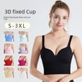 thumbnail image 2 of Ropa interior deportiva con copa fija, antiflacidez, ajustable, hermosa espalda, para mujer, para yoga, correr, a prueba de golpes, texto deportivo, 2 of 6