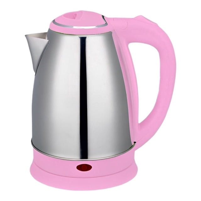 Hervidor eléctrico de agua con jarra de acero inoxidable rosa de 1,8 litros - Con apagado automático 220v Deng Xun unisex