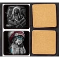 thumbnail image 2 of David Gonzales sous-Verres Artistiques Low Rider - Ensemble de 4 - 4x4 Pouces, 2 of 2