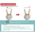 thumbnail image 2 of FFIY 100% Mechanical Cat Kitchen Timer, Spring Holiday New Year 60-Minute Wind Up Dial Rotating Countdown Egg Timer, No Batteries Loud Ring, Cute Cooking Time Management(Green), 2 of 9