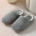 thumbnail image 4 of KYAIGUO Women Men Slippers Slip-On Indoor Slippers House Slippers for Woman Christmas Gifts for Women,Mens House Women Slippers Warm Slippers Rubber Sole Warm Shoes Indoor Silent, 4 of 9