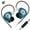 Cyan With Mic, variant on KZ EDX PRO X Wired Earbuds HiFi Stereo Deep Bass Detachable Cable Noise Isolating In-Ear Headphones with Microphone for Gaming Sport Music