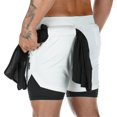 thumbnail image 4 of Shorts de Course pour Hommes Shorts de Sport Décontractés Slim Exercice Respirant Beachwear, 4 of 5