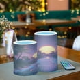 thumbnail image 3 of Yayeee Flameless Candles with Remote Flickering Battery Operated Multi Color Changing, Blue Neon Road, 3 of 7